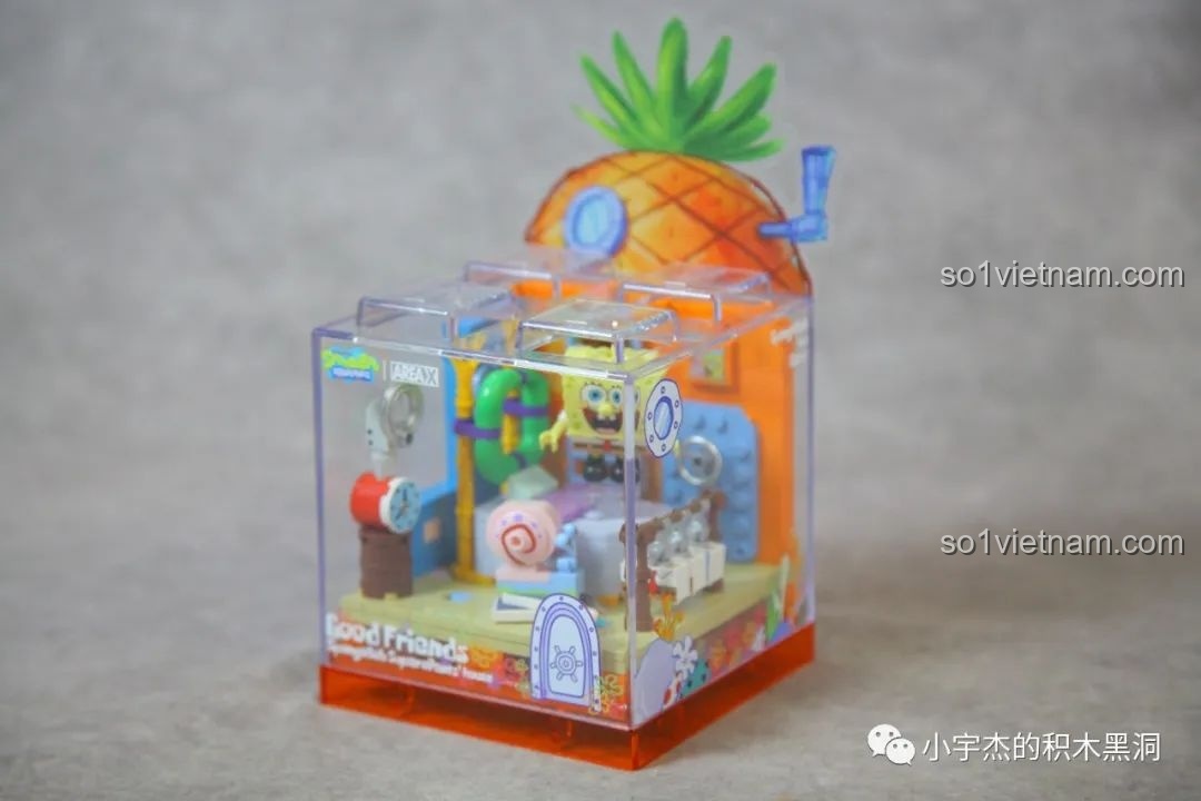 Mô hình Squidward's House trong hộp trưng bày