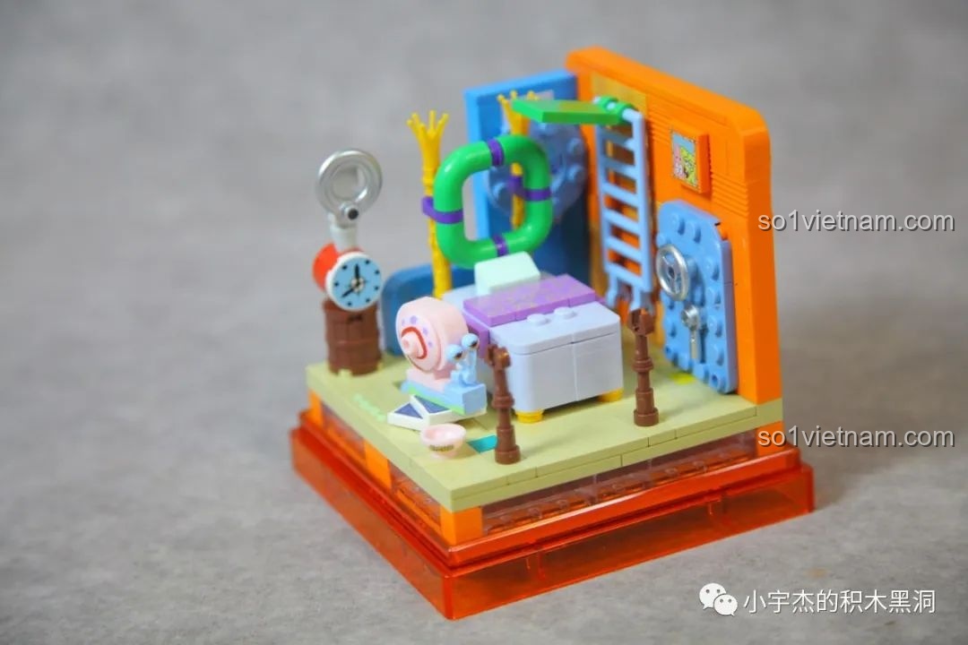 Mở hộp bộ lắp ráp Squidward's House