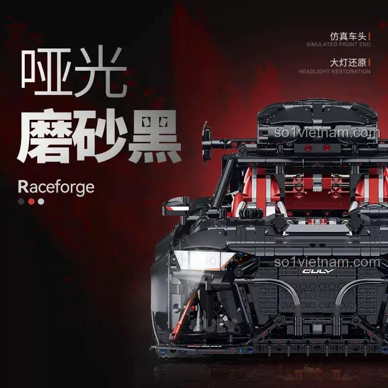 Mô hình xe Audi RS6 Performance GULY 10645, bộ lắp ghép xe đua hiệu suất cao, đèn sương mù, đồ chơi xây dựng cho bé trai 8 tuổi