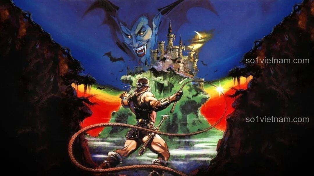 Hình ảnh minh họa Castlevania, gợi mở về thế giới Gothic huyền bí của bộ lắp ráp BAKA 33210 Lâu đài Ma thuật.