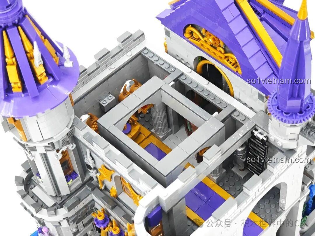 Lâu đài Ma thuật BAKA 33210 với các chi tiết cây cối và cảnh quan được làm rất tỉ mỉ.