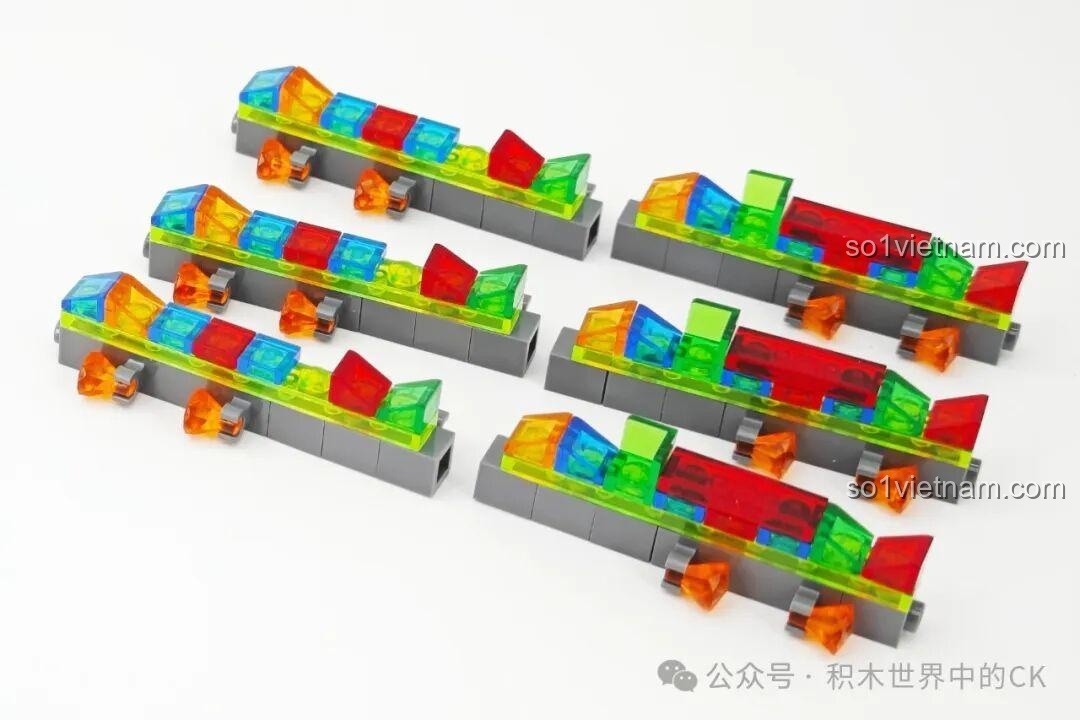 Lâu đài Ma thuật BAKA 33210 cùng với cảnh quan xung quanh, bao gồm cây cối và các chi tiết trang trí nhỏ.