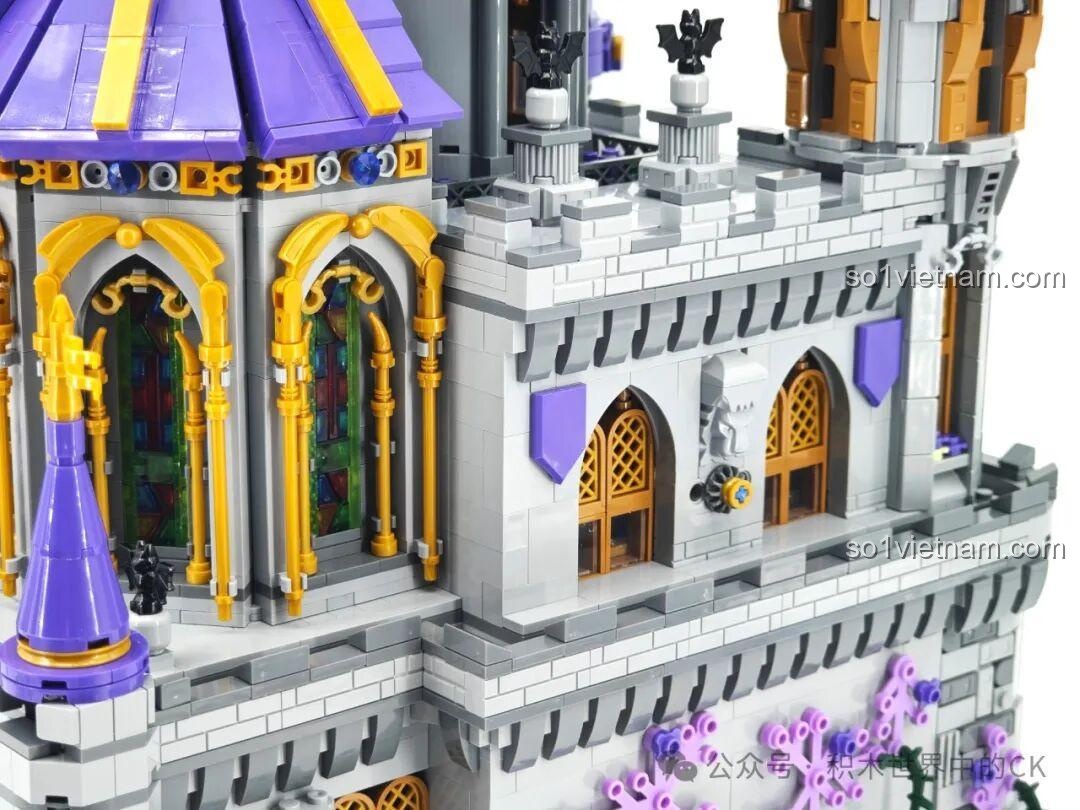 Một góc nhìn khác về nội thất đỉnh tháp Lâu đài Ma thuật BAKA 33210, làm nổi bật các chi tiết kiến trúc.