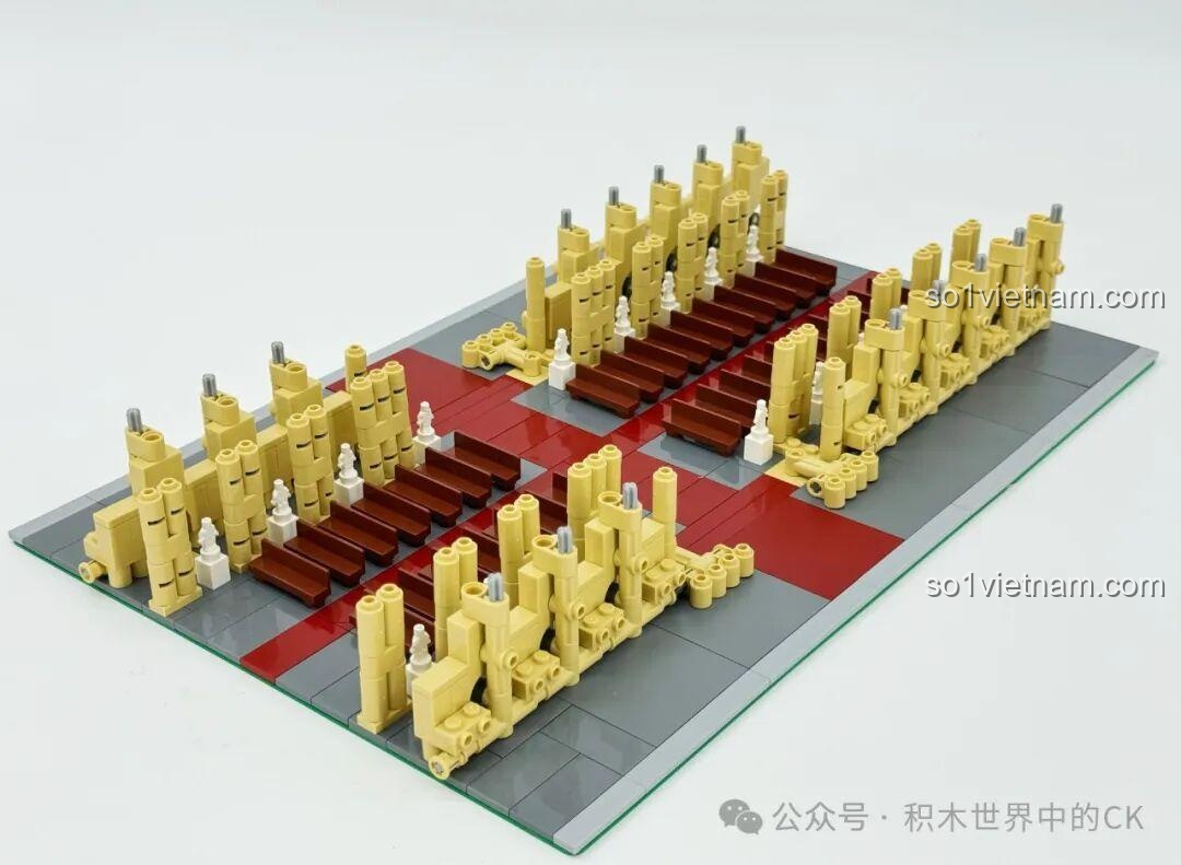 Sách hướng dẫn và các mảnh ghép cơ bản của bộ lắp ghép Nhà thờ Đức Bà Paris BAKA 33213, bắt đầu hành trình xây dựng kiến trúc