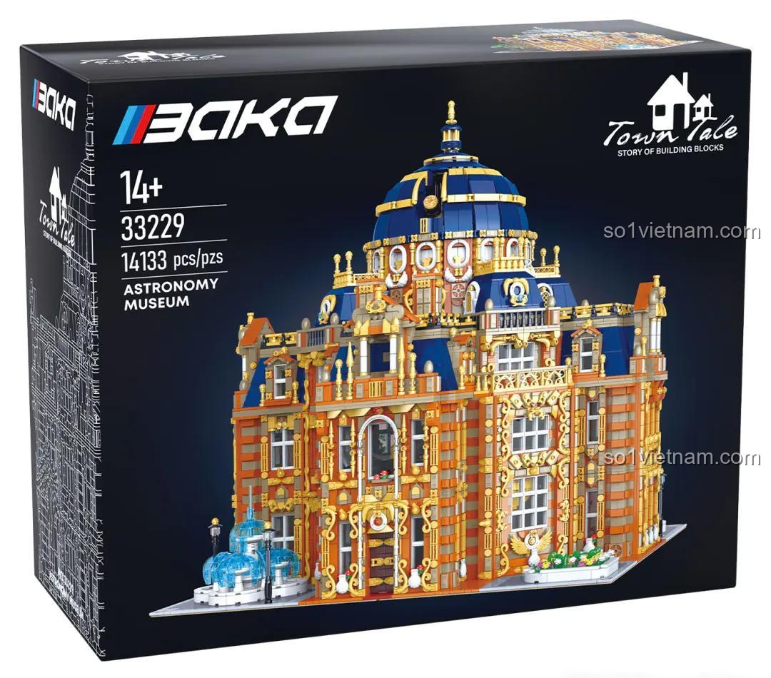 Hộp bộ lắp ghép Baka 33229, Bảo Tàng Thiên Văn Hoàng Gia 14133 chi tiết khổng lồ, đồ chơi giáo dục cho bé 6 tuổi, giá rẻ