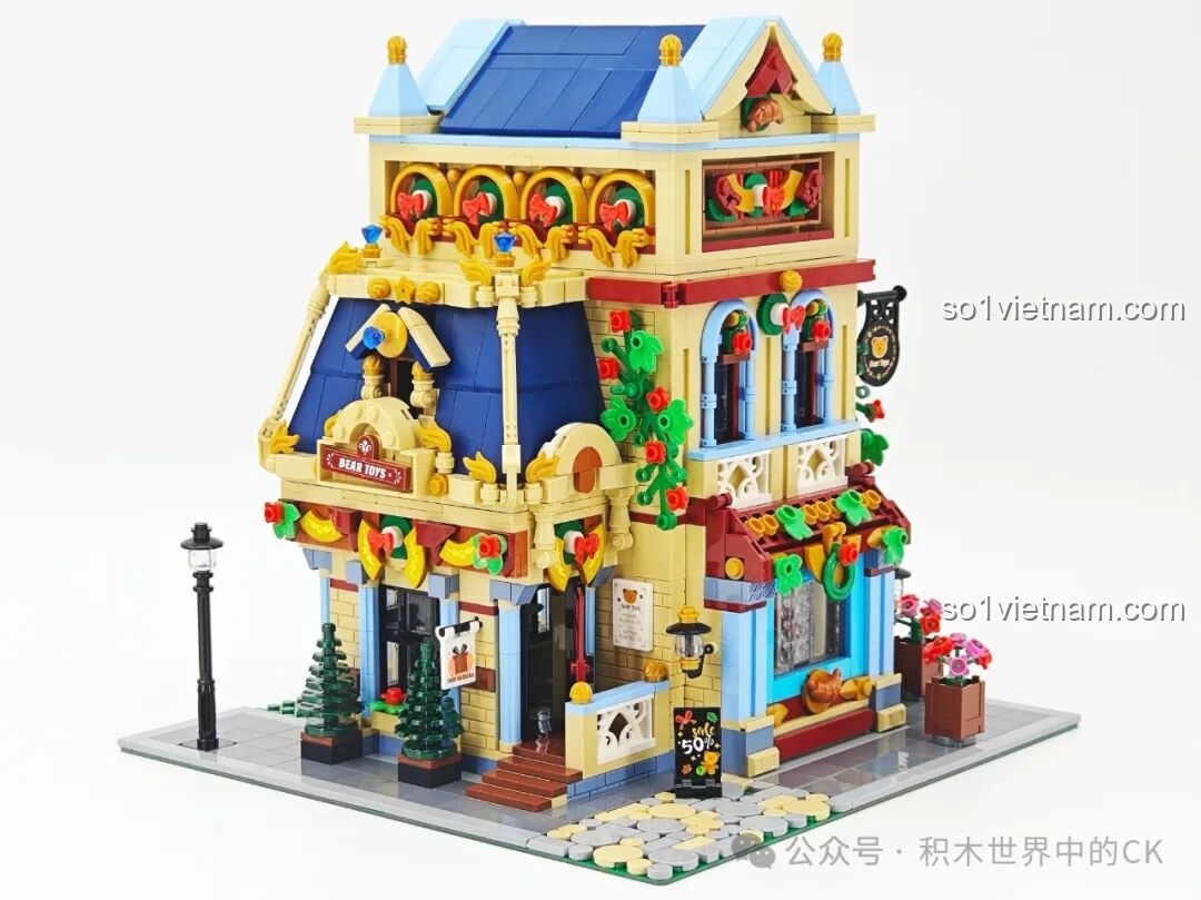 Những chậu hoa xinh xắn trang trí cho bộ BAKA 33230.