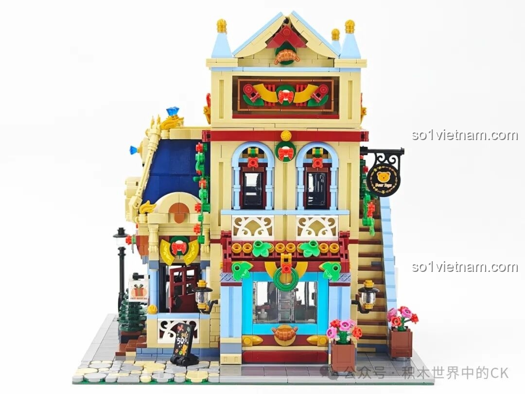 Cận cảnh các ô cửa sổ được thiết kế tinh xảo trên bộ BAKA 33230.