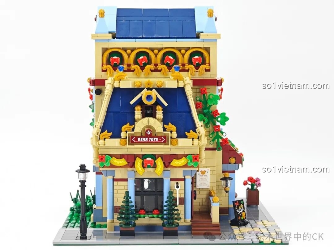 Chi tiết hoa và dây leo quấn quanh tường trên bộ BAKA 33230.