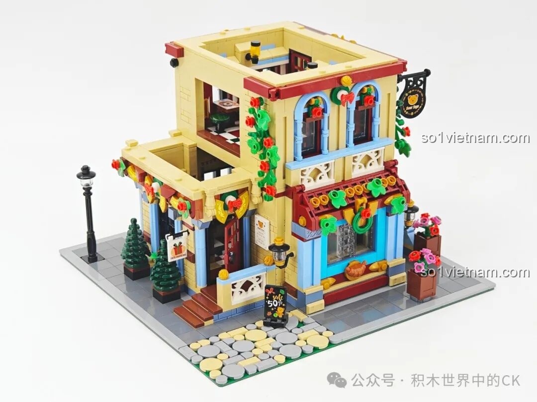 Các chi tiết trang trí ngoại thất như hoa, dây leo trên bộ BAKA 33230.