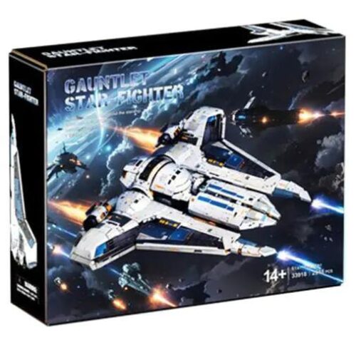 Hộp đồ chơi mô hình Baka Tech 33918 Tàu Chiến Đấu Gauntlet Starfighter Lớp Kom'rk, 2948 mảnh, cho con trai 14 tuổi.