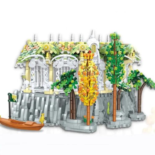 Hộp đồ chơi mô hình Baka Technology 33241 Thư viện Hoàng hôn Thung lũng, chủ đề Chúa tể những chiếc nhẫn, bộ lắp ghép cho thanh niên 14 tuổi, giá rẻ.