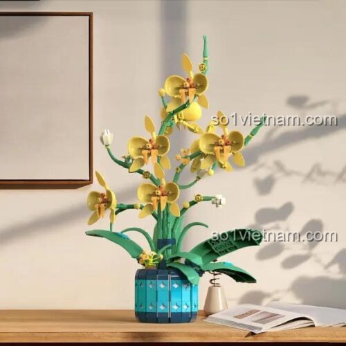 Mô hình Lan Hồ Điệp Baka Technology 33800, đồ chơi mô hình trang trí nhà cửa, sắc hoa vĩnh cửu, cho cả con trai và con gái 12 tuổi