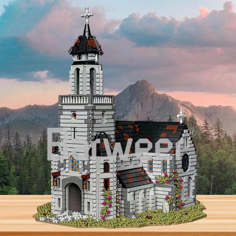 bộ lắp ghép Nhà Thờ Trung Cổ Baka Technology 33925, mô hình kiến trúc cổ kính, dành cho thanh niên 14 tuổi, chất lượng cao, giá tốt