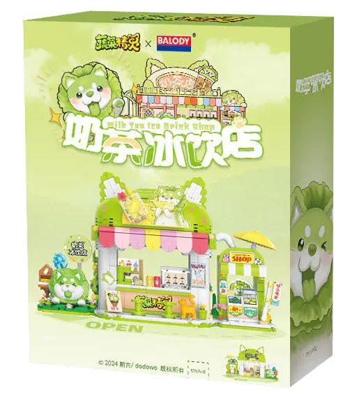 Hộp bộ lắp ghép Cửa hàng Trà sữa Bắp Cải Chó BALODY 21182