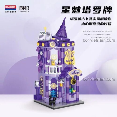 Hộp đồ chơi lắp ghép BALODY 21203 Ngôi Nhà Tarot Tinh Linh, bộ xếp hình BALODY21203 với thiết kế độc đáo cho bé gái 8 tuổi