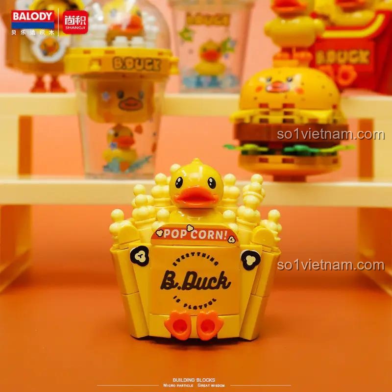 Mô hình B.Duck Vịt Vàng BALODY, Đồ chơi B.Duck Vịt Vàng 21280, hoàn thiện tốt, siêu tiết kiệm cho bé gái 6 tuổi.
