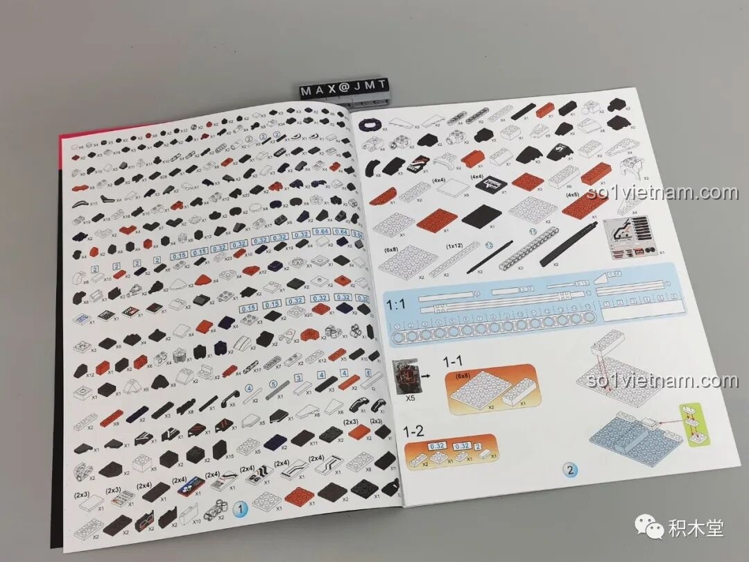 Bảng kê linh kiện chi tiết trong sách hướng dẫn FUNIFY W9006 Chiến Binh Cơ Khí ZENN, giúp bé kiểm tra đầy đủ các miếng ghép trước khi lắp ráp, rèn luyện tính cẩn thận.