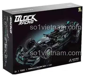 Hộp đồ chơi mô hình Block Racing T3011 Xe Đua F1 OMG W13, thiết kế ấn tượng, phù hợp làm quà tặng cho bé trai 8 tuổi.
