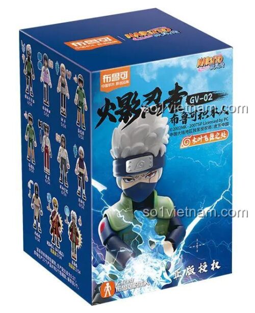 Mô hình Kakashi trong bộ lắp ghép Naruto Làng Lá Bay Lượn 布鲁可BLOKEES 71061