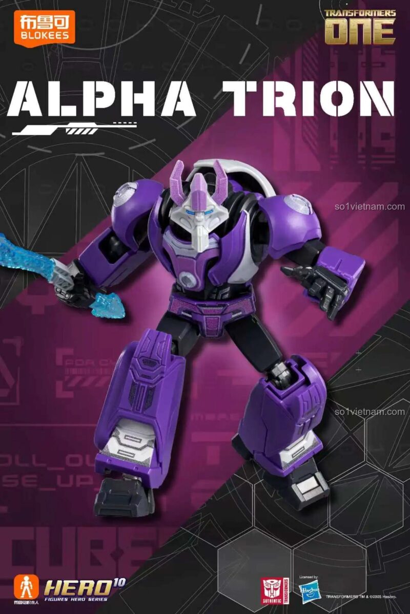 Figure Transformers Origin Alpha Trion BLOKEES 71107, bộ đồ chơi Transformers Galaxy Version cho bé trai.