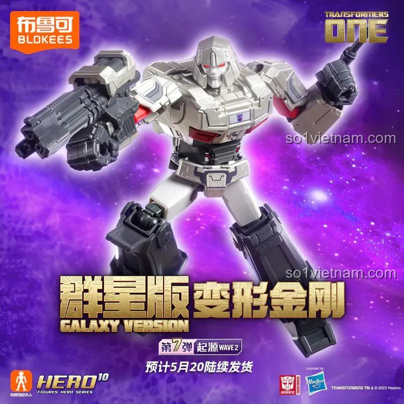 Figure Transformers Origin Megatron BLOKEES 71107, đồ chơi mô hình Robot Biến Hình Transformers chất lượng cao.