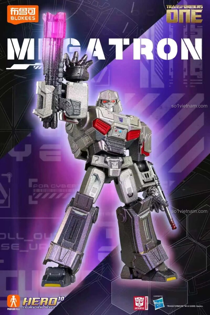 Figure Transformers Origin Megatron BLOKEES71107, đồ chơi mô hình Robot Biến Hình Transformers cho bé trai 10 tuổi.