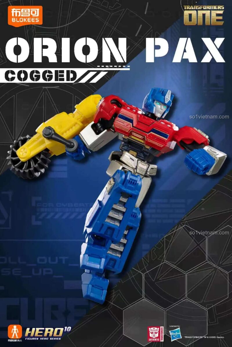 Figure Transformers Series 7 Orion Pax BLOKEES 71107, bộ đồ chơi Transformers Galaxy Version giá rẻ.
