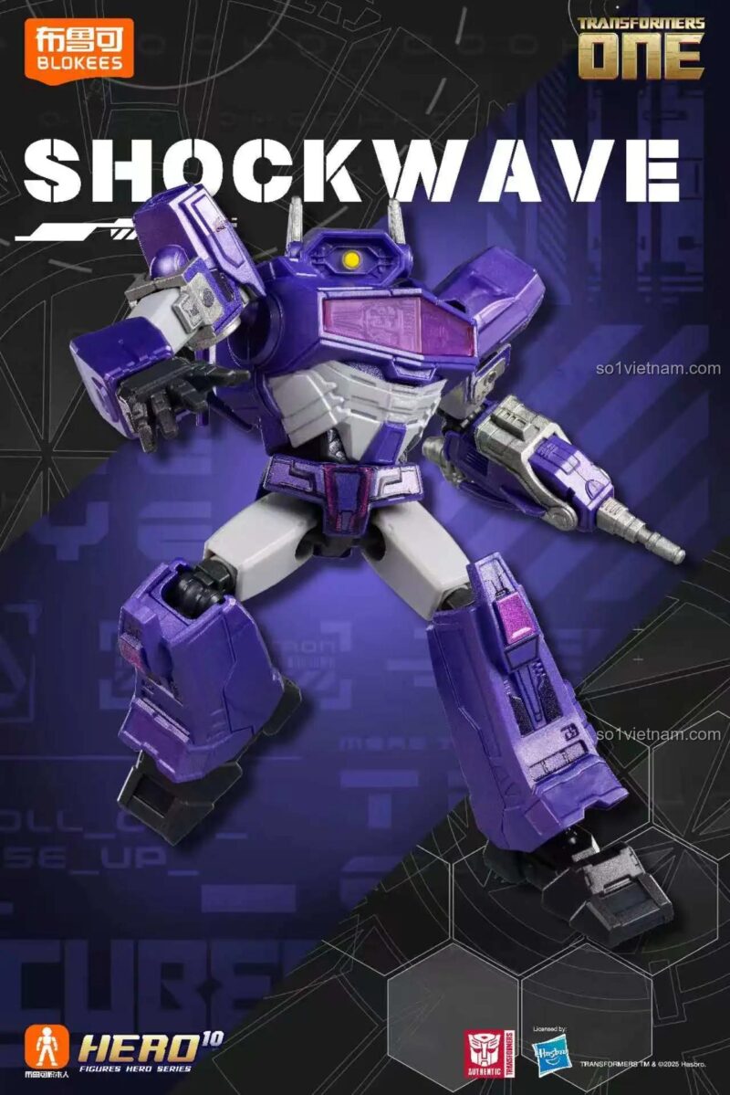 Figure Transformers Origin Starscream BLOKEES71107, đồ chơi mô hình Robot Biến Hình Transformers giá tốt.