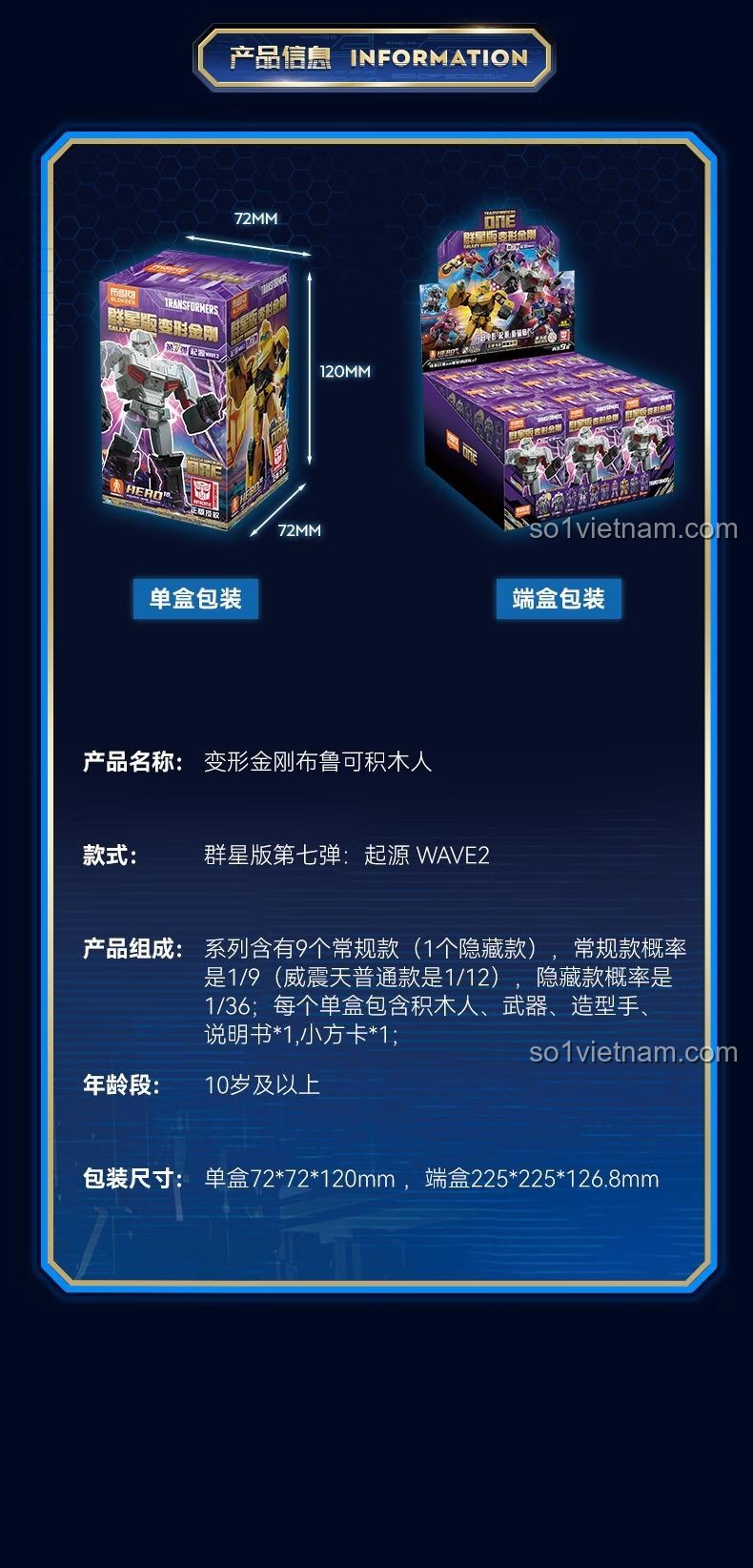 Bộ đồ chơi Transformers Galaxy Version BLOKEES 71107, đồ chơi mô hình Robot Biến Hình Transformers chất lượng cao.