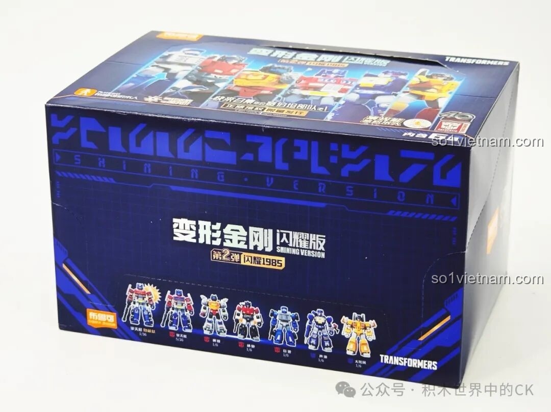 Nguyên case 6 hộp của bộ sưu tập Blokees 71122 Transformers G1, phù hợp cho người muốn sưu tập trọn bộ.