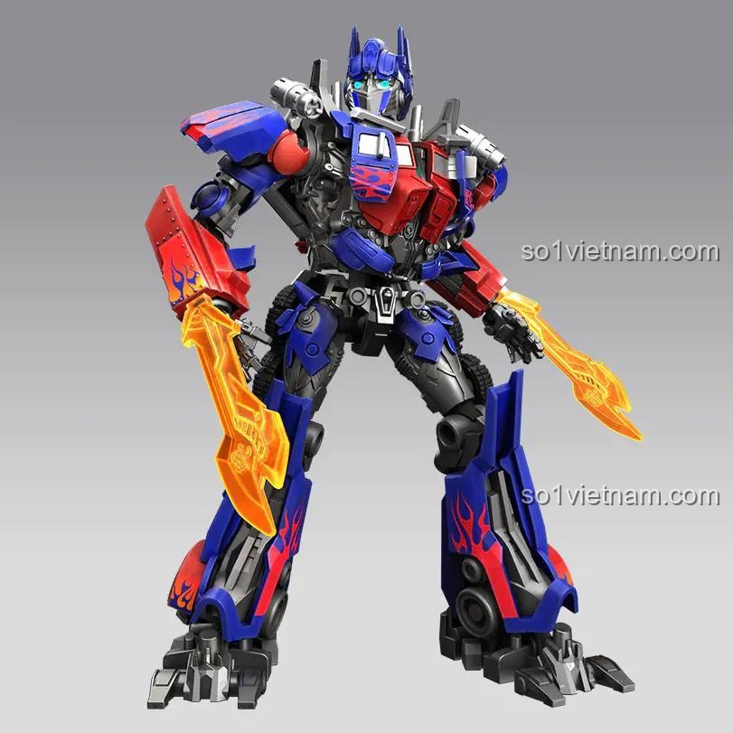 Mô hình Optimus Prime BLOKEES 71157, robot Optimus Prime có đèn LED, đồ chơi lắp ráp cho bé trai 12 tuổi