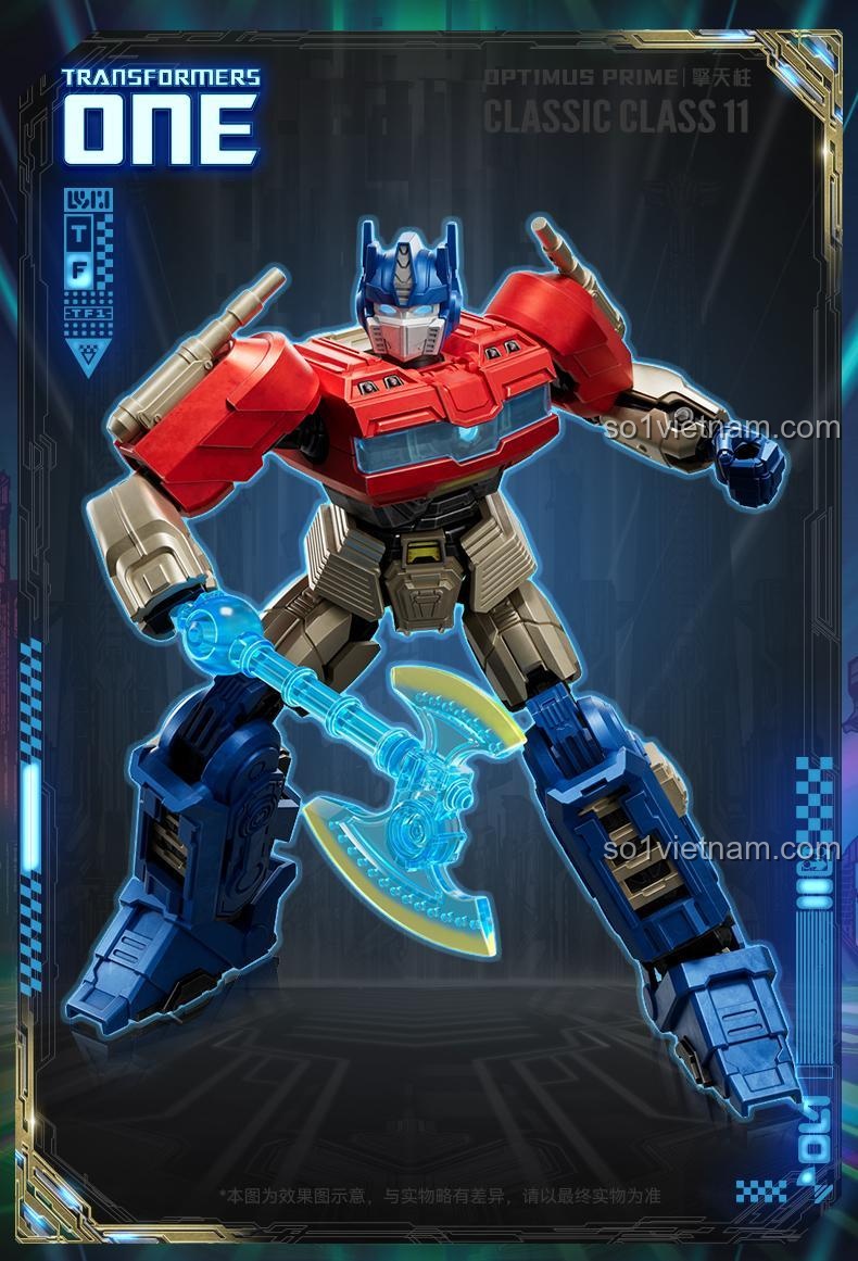 Figure Optimus Prime 71161 Blokees, mô phỏng nhân vật trong phim Transformers ONE, một figure Optimus Prime 71161 đáng sưu tầm.