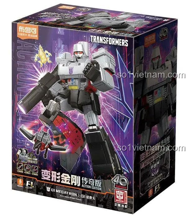 Hộp sản phẩm bộ lắp ghép BLOKEES, đồ chơi mô hình Robot Megatron cho con trai 14 tuổi.