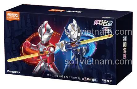 Hộp sản phẩm đồ chơi mô hình BLOKEES 71226 Siêu nhân điện quang Mebius và Hikari, món quà sinh nhật ý nghĩa cho con trai.