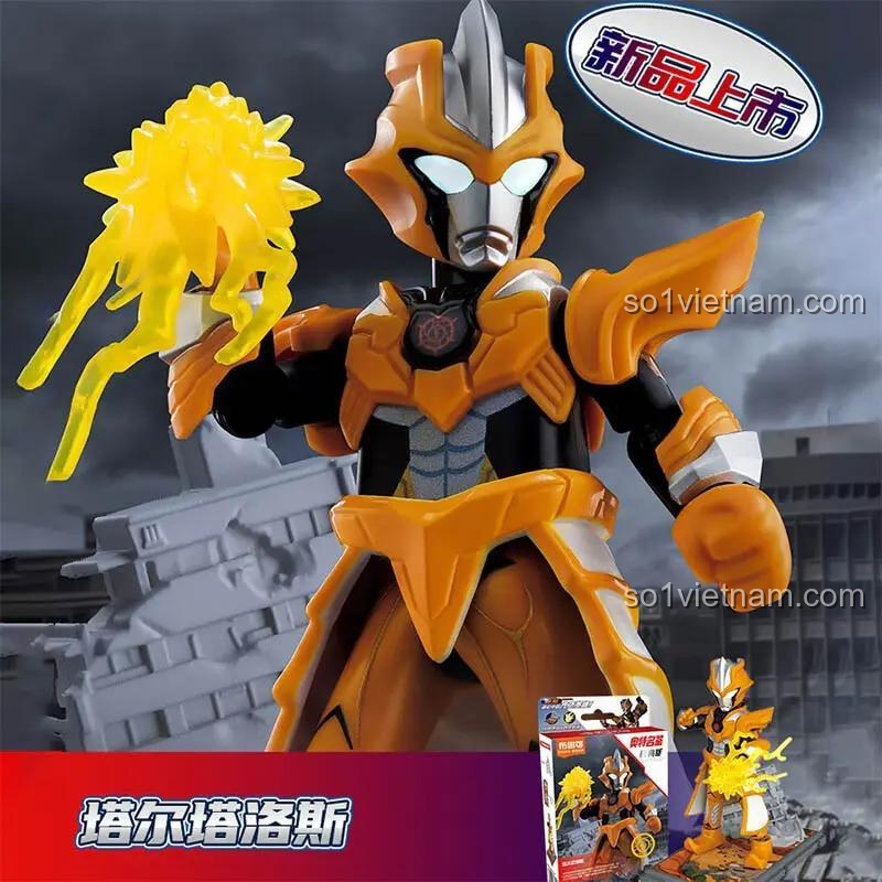 Mô hình Ultraman Tector Tartarus sau khi lắp ráp từ bộ đồ chơi 71243 của 布鲁可BLOKEES