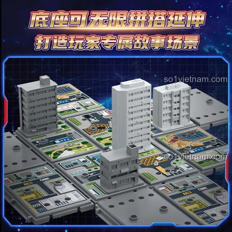 Khả năng mở rộng đế của bộ lắp ghép 布鲁可BLOKEES 71246 Ultraman Tiga vs Zaigorg, đồ chơi giáo dục cho bé