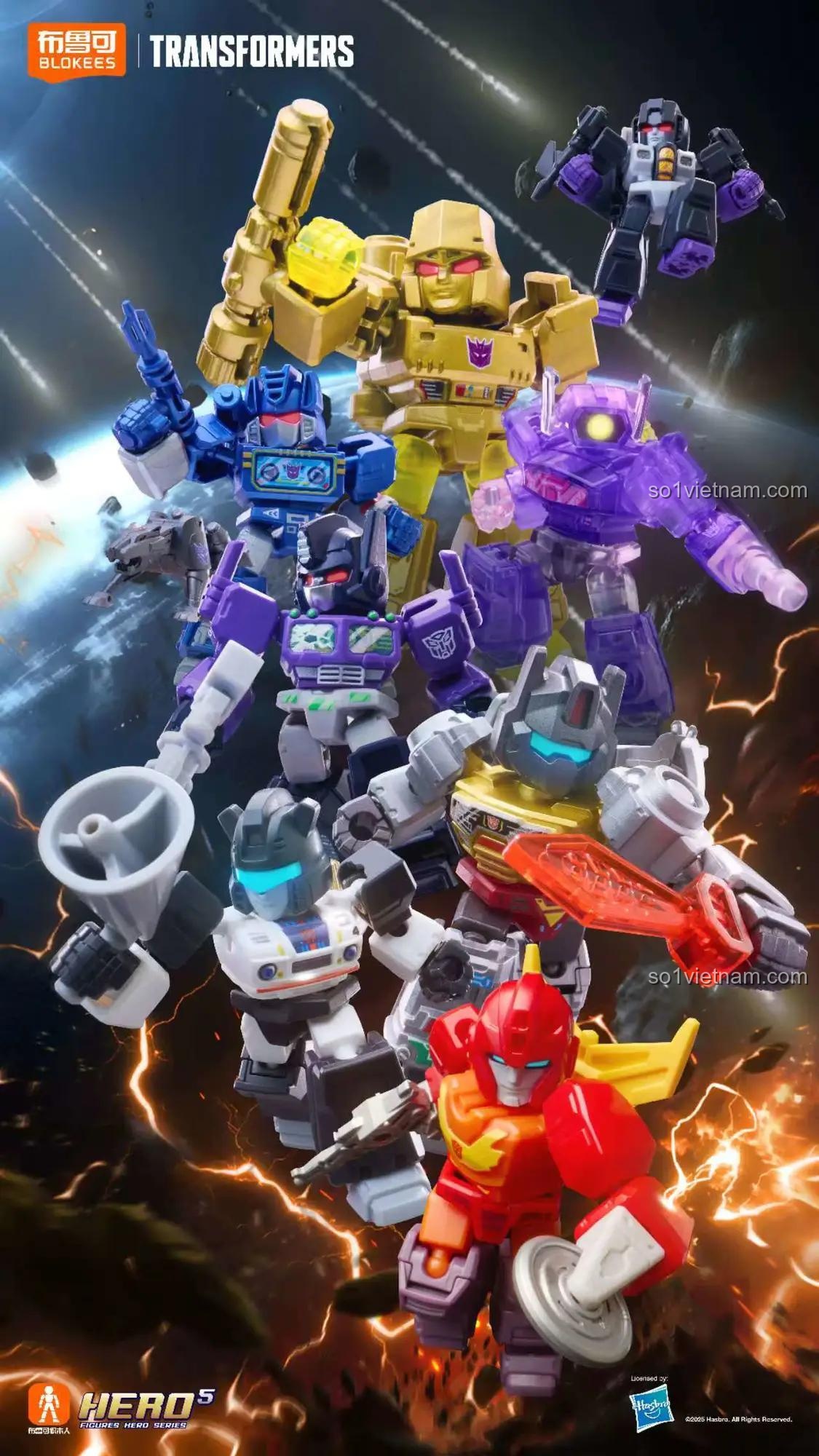 đồ chơi mô hình Các nhân vật Transformers BLOKEES 71304 giá tốt cho bé trai 8 tuổi