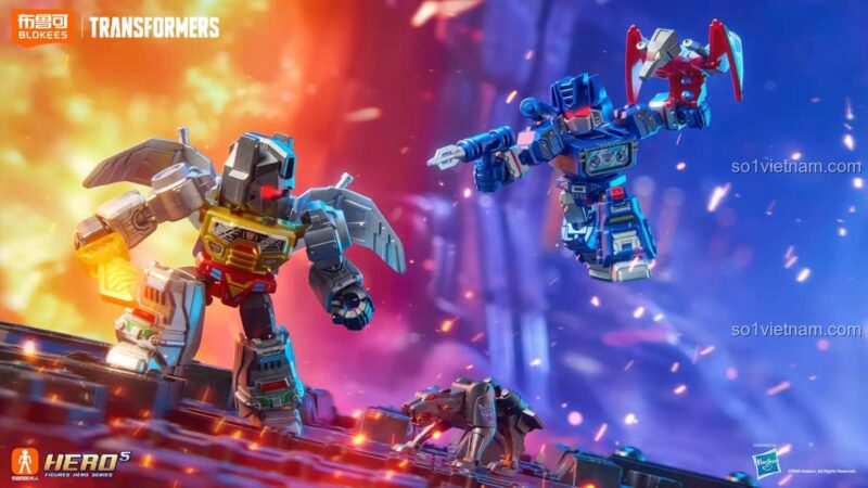 BLOKEES Robot Transformers Grimlock Soundwave giá bình dân cho bé trai 8 tuổi