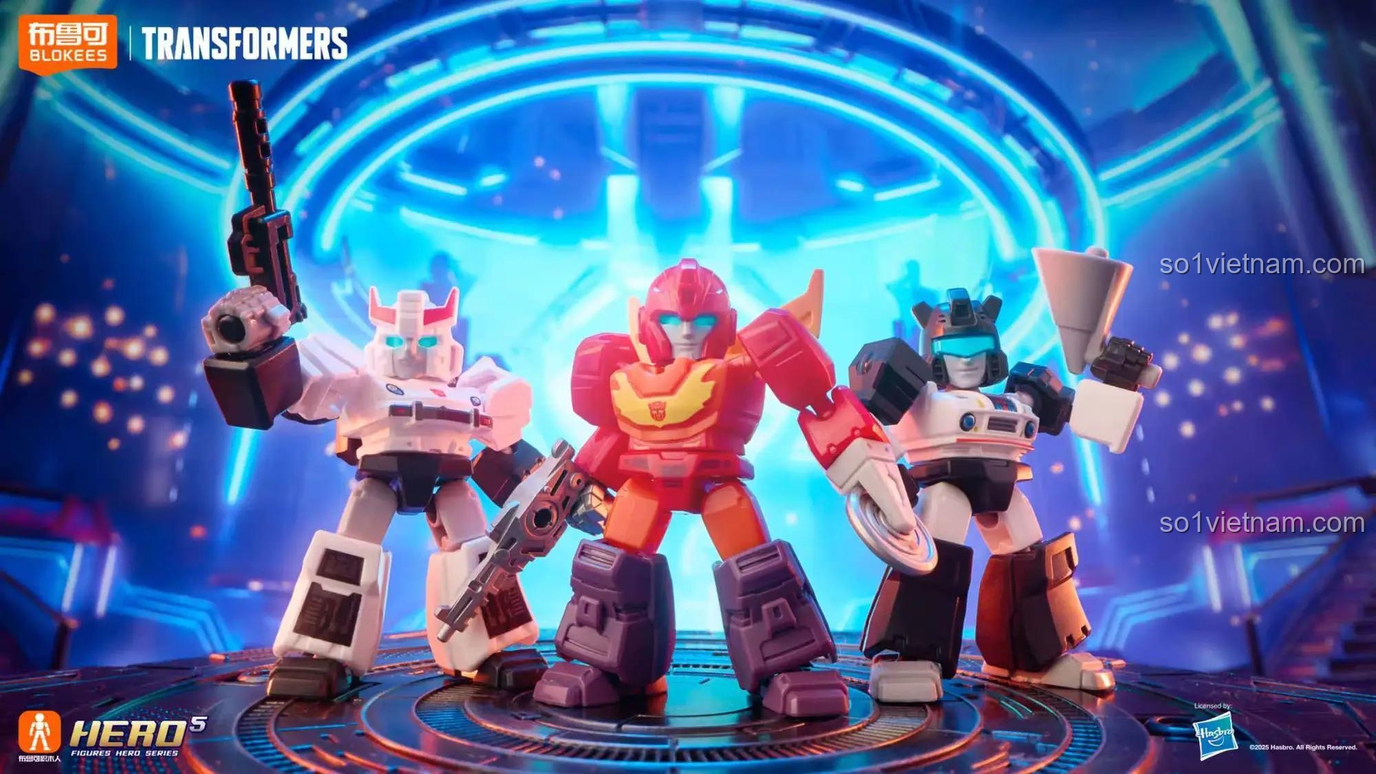 Robot Devastator BLOKEES 71304 Hot Rod Jazz Prowl cho bé trai 8 tuổi