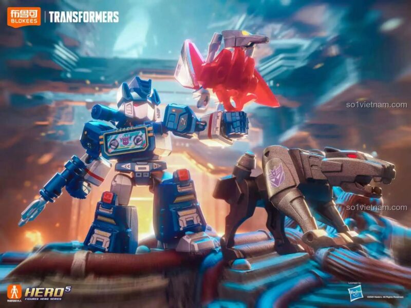 BLOKEES 71304 Người máy biến hình Soundwave chất lượng tốt cho bé trai 8 tuổi