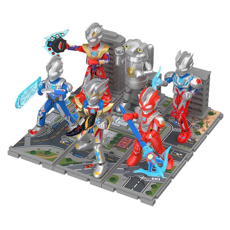 Bộ đồ chơi Ultraman Z BLOKEES 73003 Sứ Mệnh Anh Hùng với 6 minifigures, lắp ráp cảnh quan đô thị, giá tốt cho bé trai 6 tuổi