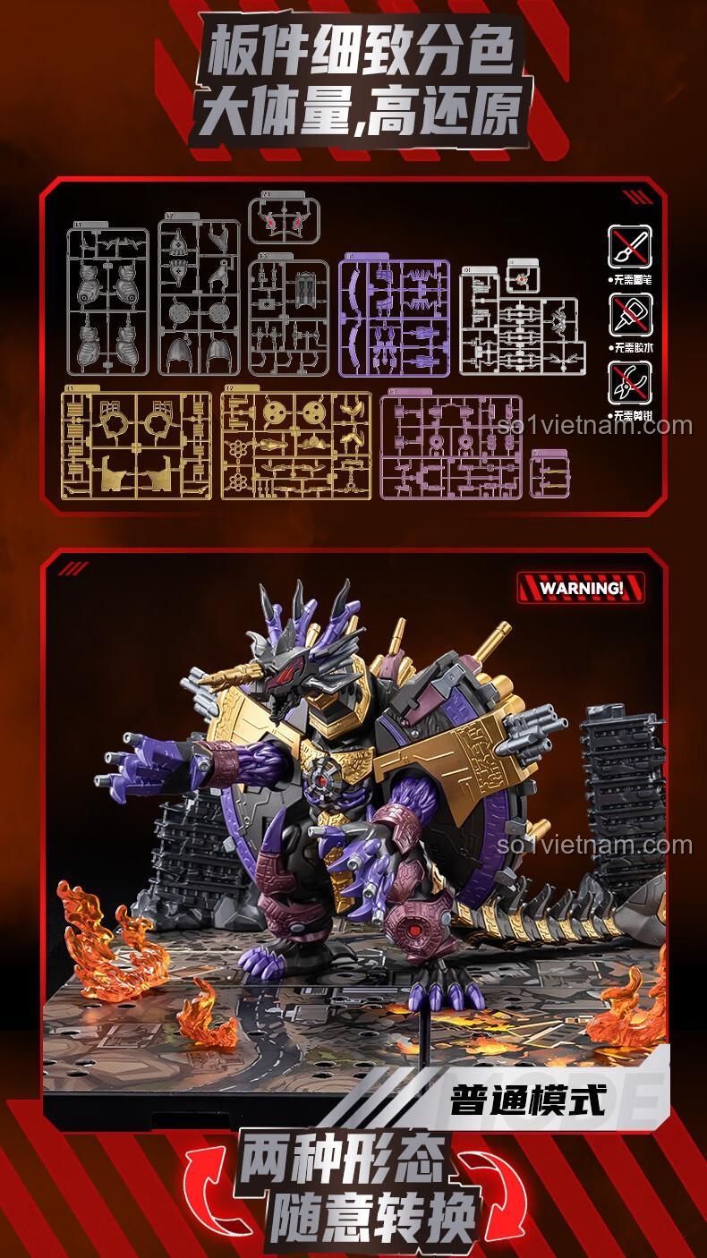 Bộ lắp ráp chi tiết cao (73008) - Bộ lắp ghép 布鲁可BLOKEES, đồ chơi mô hình Ultraman, figure Ultraman, đồ chơi giáo dục cho bé trai 14 tuổi