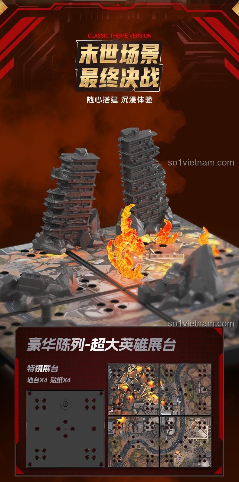 Các anh hùng Ultraman tập hợp (73008) - Bộ lắp ghép 布鲁可BLOKEES, đồ chơi mô hình Ultraman, figure Ultraman, đồ chơi giáo dục cho bé trai 14 tuổi