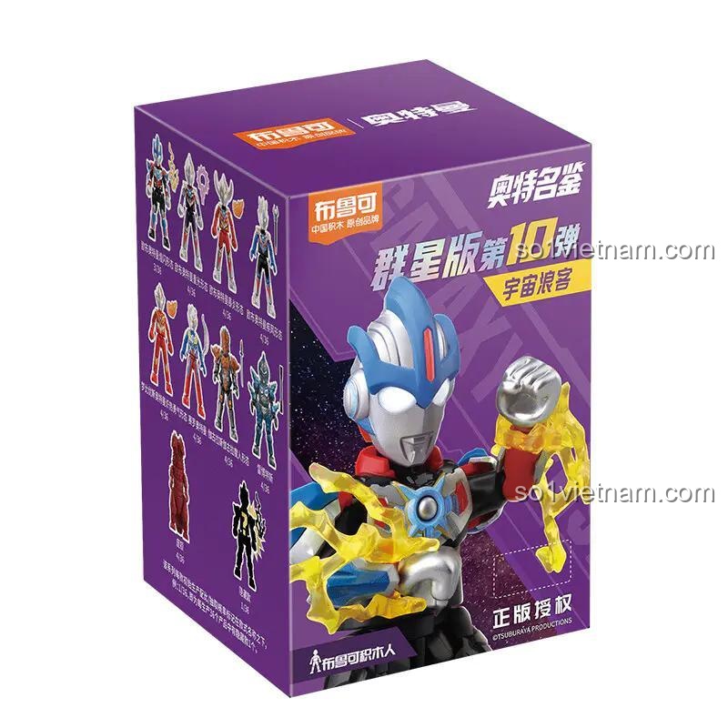 Bộ lắp ghép BLOKEES Ultraman Star Collection 73110, mô hình nhân vật Ultraman trong hộp đơn, đồ chơi lắp ghép Siêu nhân Ultraman chất lượng cao