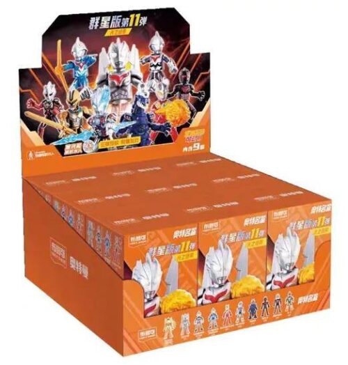 Hộp sản phẩm Bộ Lắp Ghép Ultraman - Ánh Sáng Liên Kết của hãng 布鲁可BLOKEES, mã số 73111, dành cho bé trai 14 tuổi, có 9+1 nhân vật Ultraman