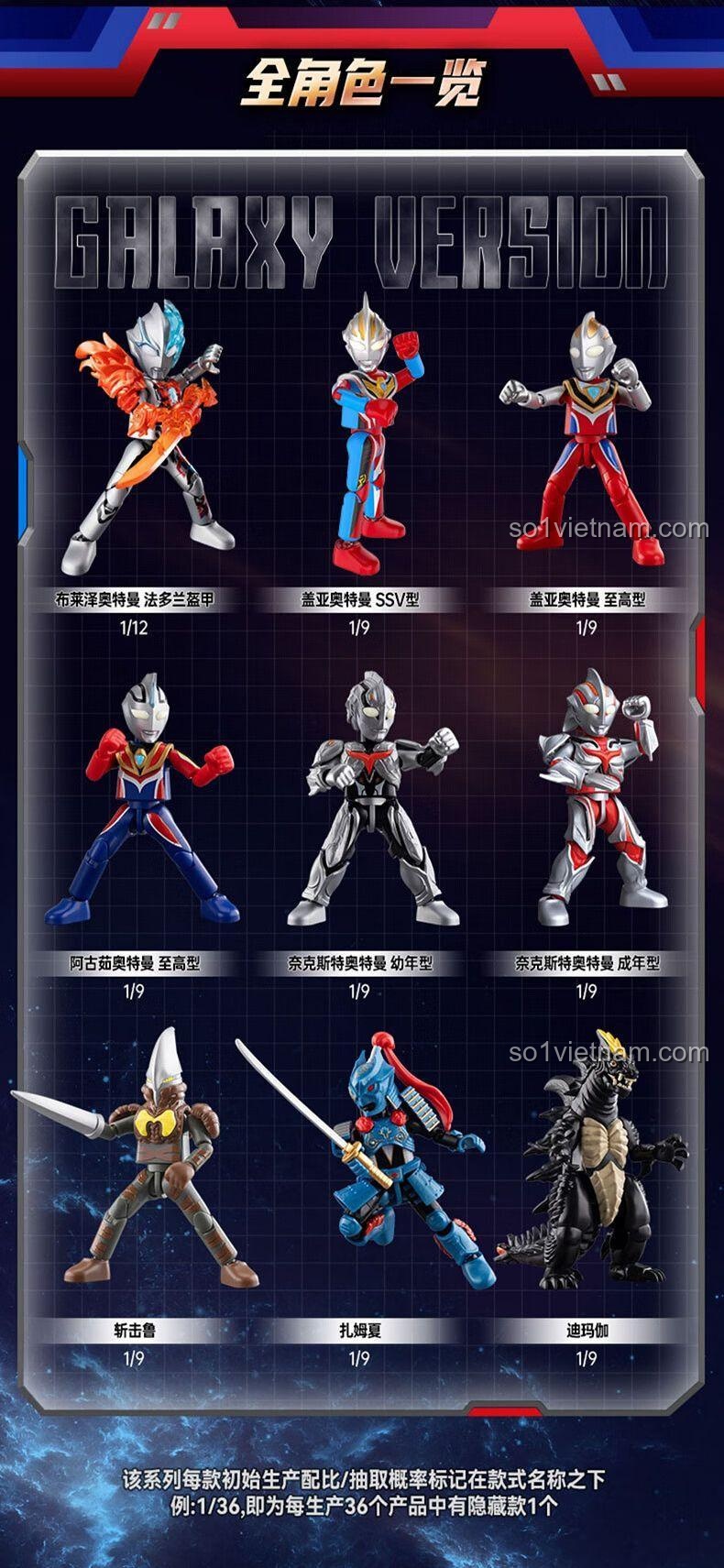 Các phụ kiện đi kèm bộ lắp ghép Ultraman 73112