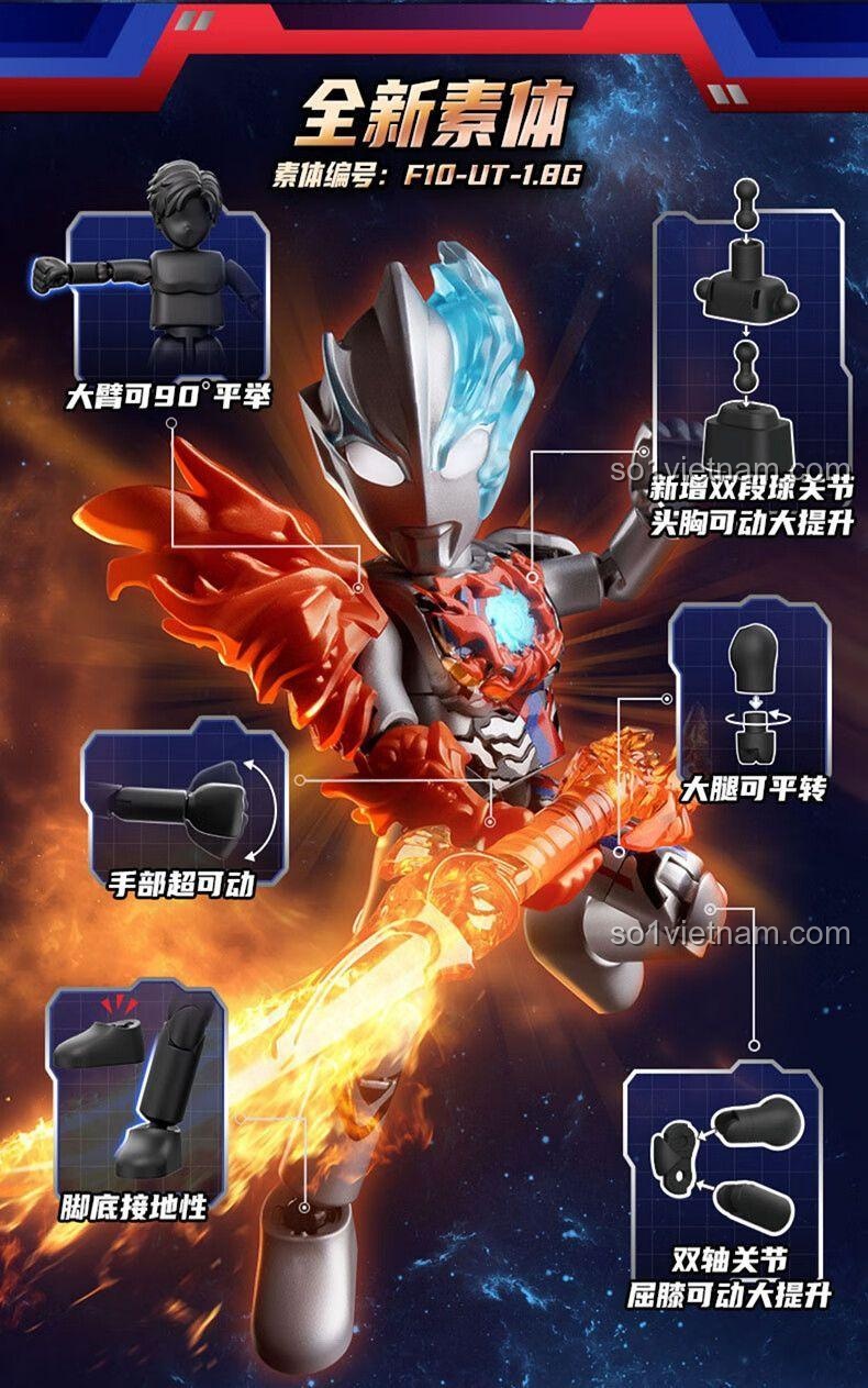 Mô hình Ultraman Samurai cầm kiếm - Bộ Lắp Ghép 73112