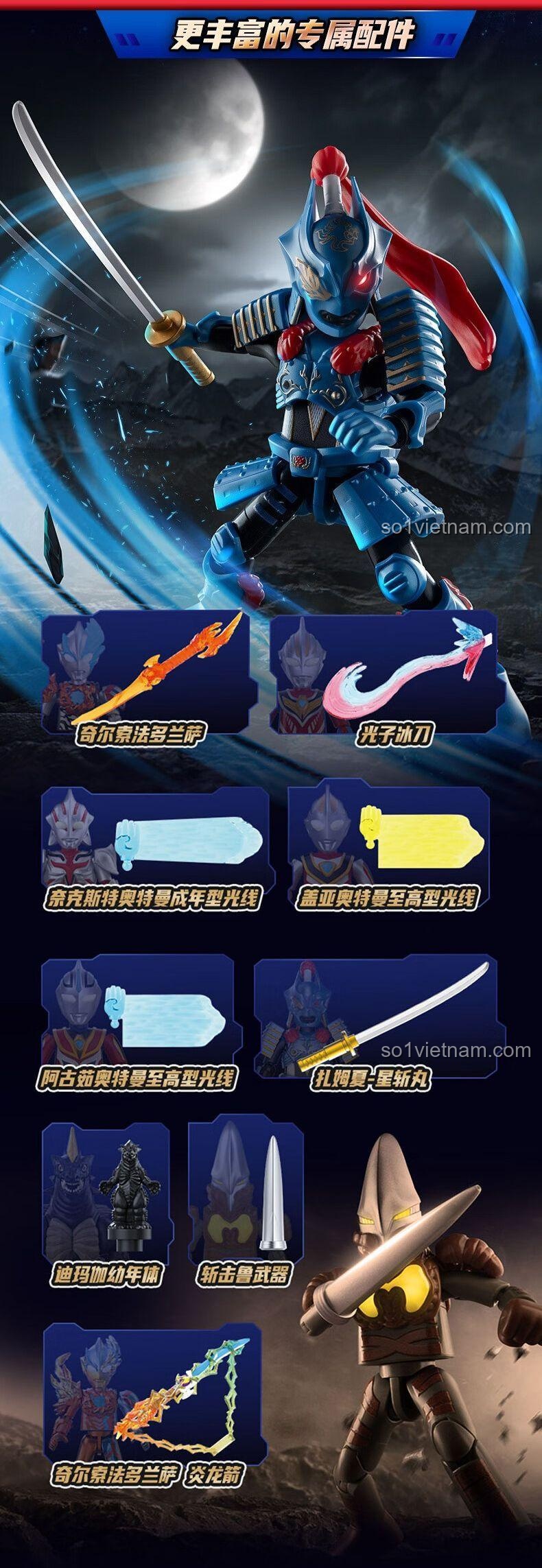 Mô hình Ultraman với vũ khí sáng tạo thứ năm - Bộ Lắp Ghép 73112