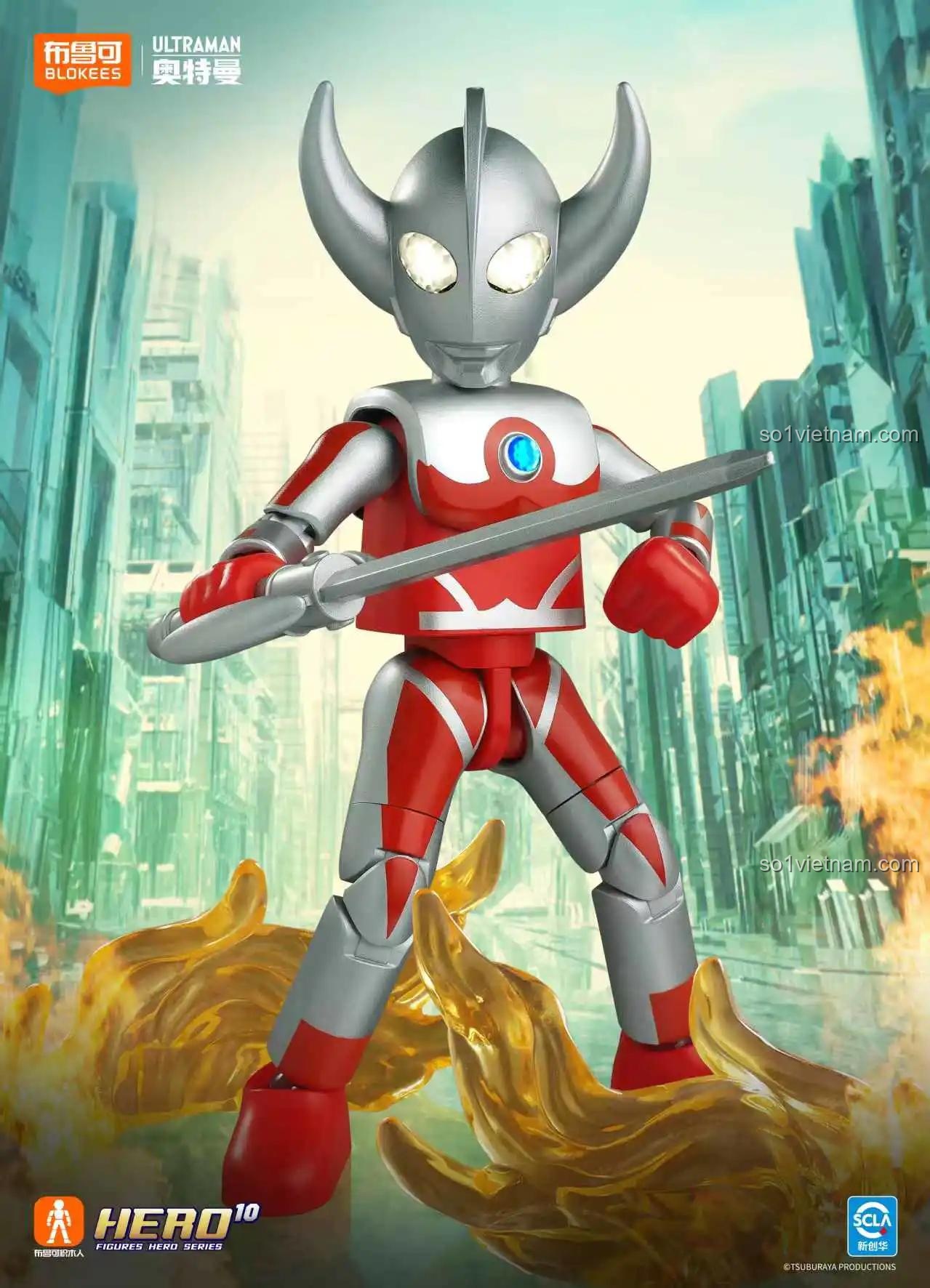 Nhân vật Ultraman trong BLOKEES 73211 - Bộ Lắp Ghép Nhân Vật Ultraman Galaxy Fight Shining Edition Vol. 11