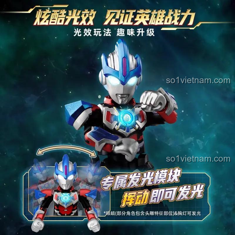 Khả năng thay thế tay của nhân vật trong BLOKEES 73211 - Bộ Lắp Ghép Nhân Vật Ultraman Galaxy Fight Shining Edition Vol. 11